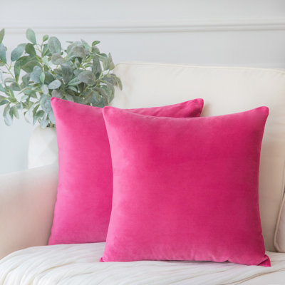Coussins décoratifs en velours, coussin décoratif uni
