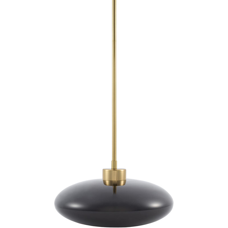 Agostino Single Light Pendant, Black
