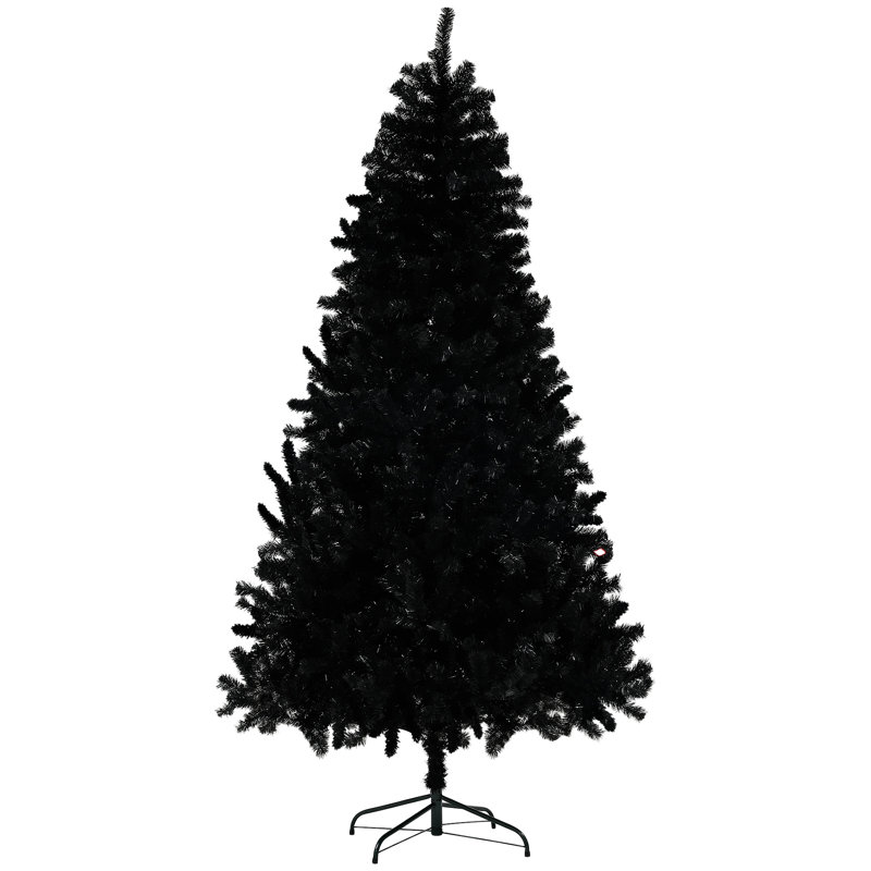 Grand arbre de Noël artificiel, arbre de Noël non éclairé avec 2132 pointes de branches, ouverture automatique, base en acier, décoration des Fêtes pour le bureau personnel,