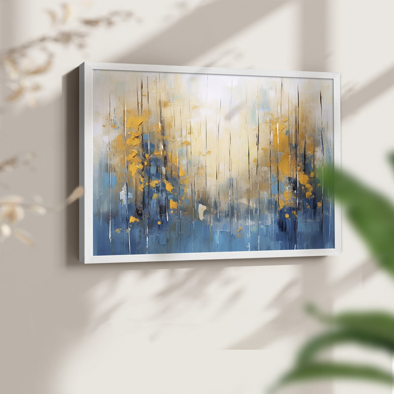 Abstrait, série Cxxxi, reproduction encadrée, Blanc, H 16 po x l 20 po