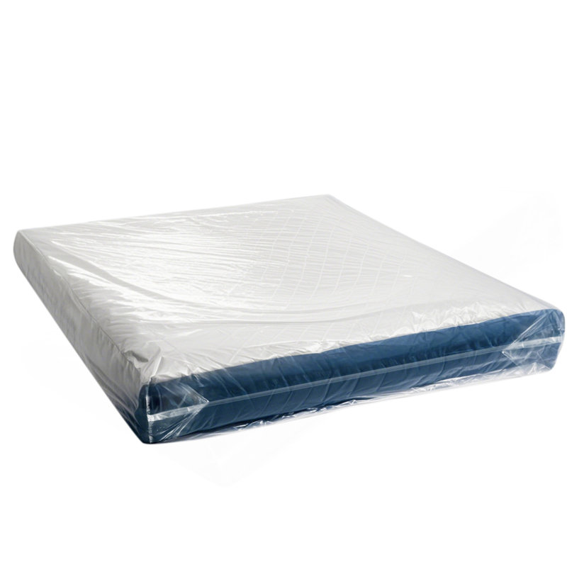Plastic Mattress Bag 2 PK Bed Cover For Moving And Storage (2 Mil & Queen Size)