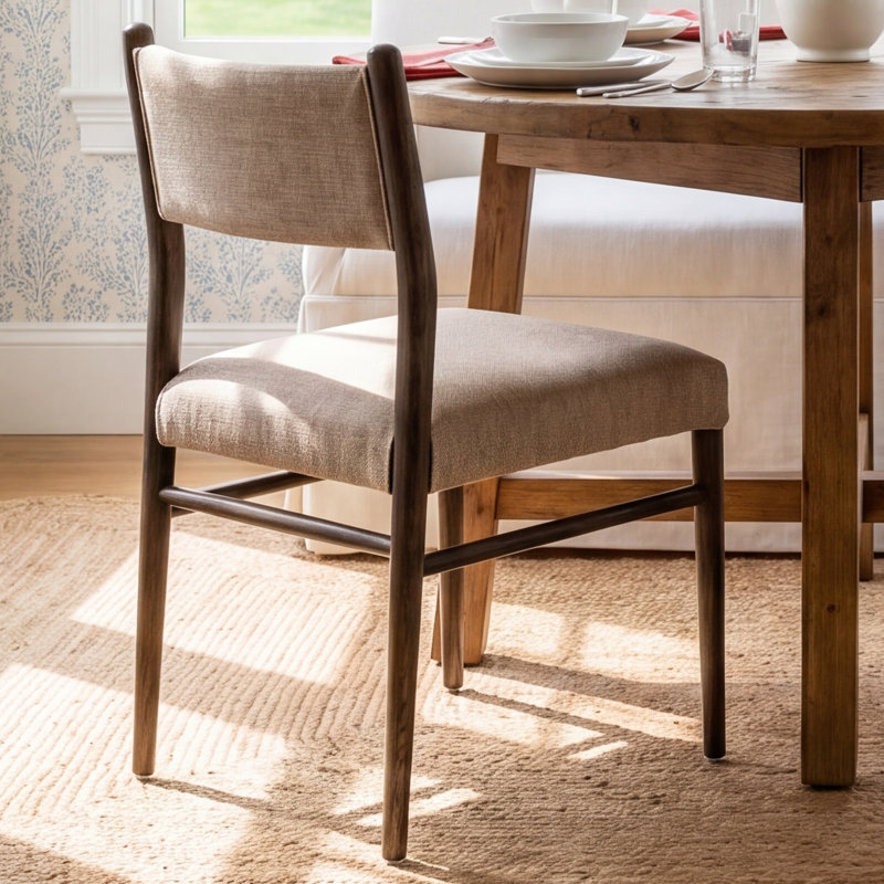 Violeta Side Chair, Alcala Fawn Polyester Blend