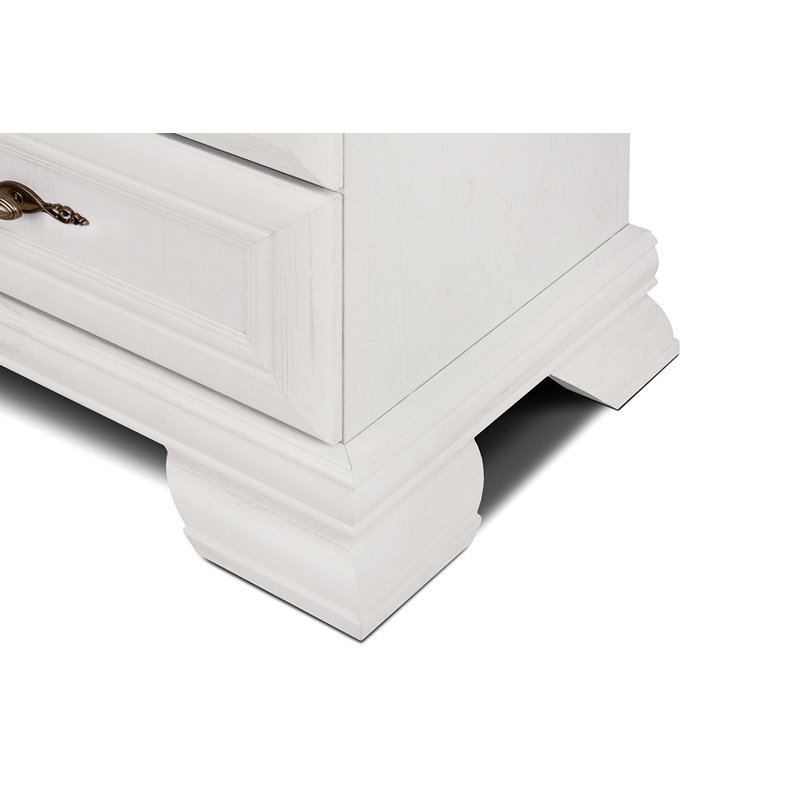 Shaeffer 58cm W Manufactured Wood Bedside Table, White