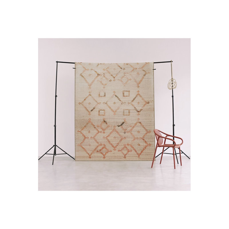 Tapis décoratif abstrait à motif traditionnel lavable à la machine, Tapis de couloir 3 pi 3 po x 6 pi 7 po