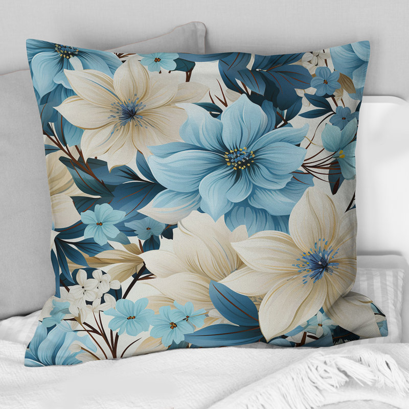 Coussin Blue Coastal Harmony, H 16 po x l 16 po