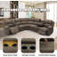 Canapé modulaire inclinable 3 pièces 199 po-928560195