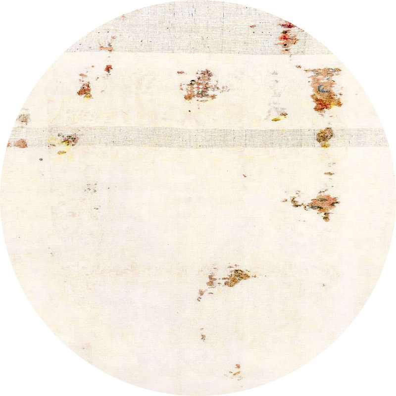 Abstract Indoor Rug, Round 3'