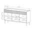 Three-Door Chest of Drawers with Three Drawers 153 cm Beige