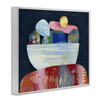 Stacked Rocks Collage Giclee Art, design by Lisa Nohren