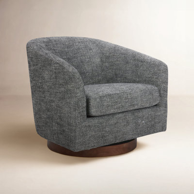Bennett Upholstered Swivel Barrel Chair