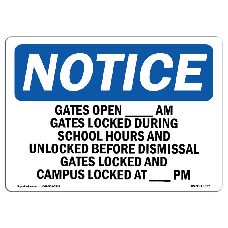 Notice Sign