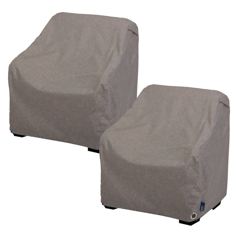Housse pour chaise longue / club Modern Leisure Garrison, paquet de 2, L 35 po x l 38 po x H 31 po, granit