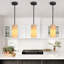 Luminaires suspendus cylindriques simples à 1 lumière pour îlot de cuisine-1608216711