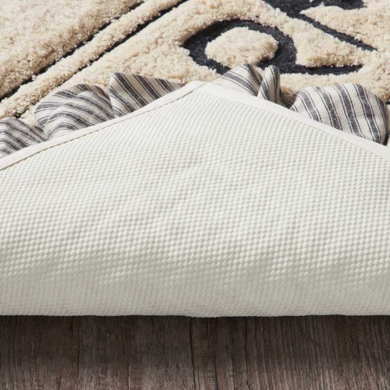 Tapis de bain Sawyer Mill, L 27 po x L 48 po, Crème foncé