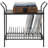 Audio Media Storage Rack with Vinyl Record Shelf