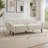 Curved 3-Seater Chenille Sofa with Sturdy Frame