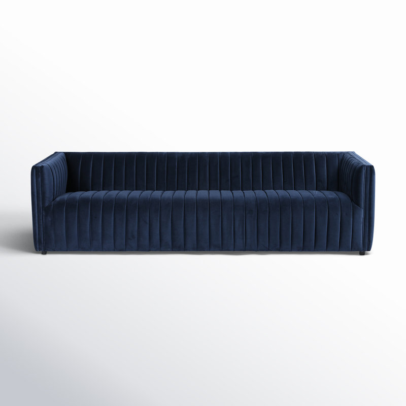 Augustine 97" Sofa, Sapphire Navy, 26.5" H x 88" W x 35" D