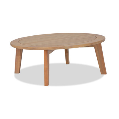 Table basse d'extérieur en bois massif Dacey