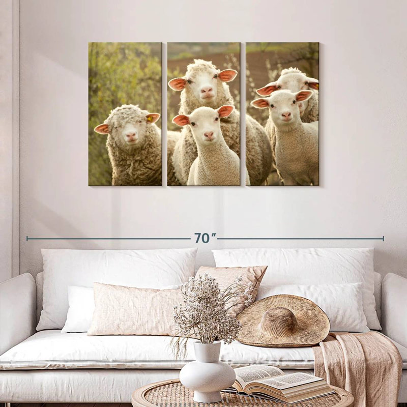 Brampt Stunned Sheep, 28" H x 45" W