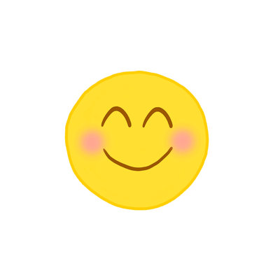 Blushing Emoji - Wrapped Canvas Print