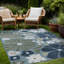 Tapis floral d'intérieur pour l'extérieur-940558524