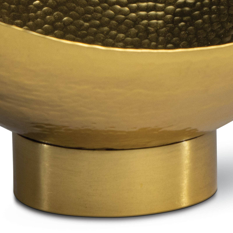 Milo Stainless Steel Decorative Bowl, 5" H x 10" W x 10" D