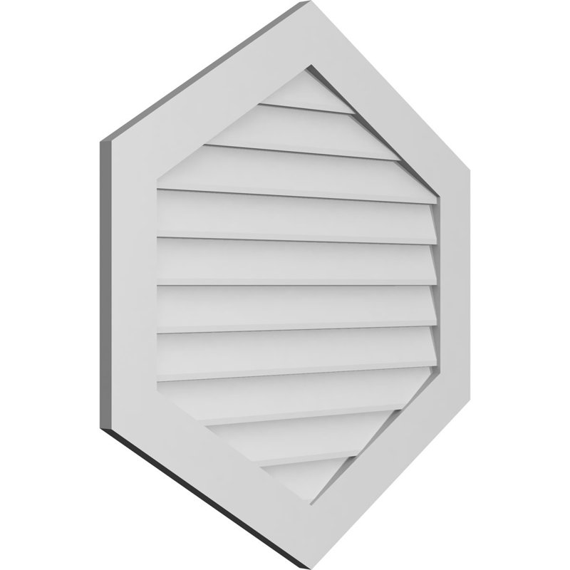 Ventilé vertical à pignon vertical 7/12 po, H 1 po x l 34 po x L 36 po