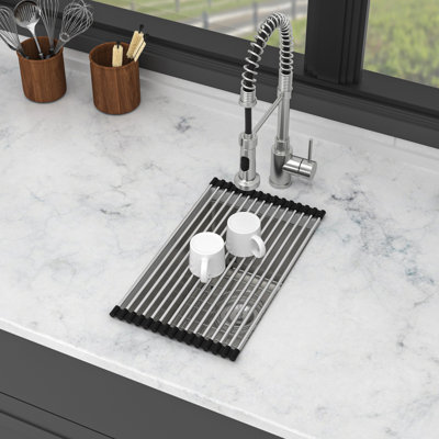 12 Inch Undermount, Stainless Steel Kitchen Sink, 16 Gauge, 8 Deep, Sound - Proof, Condensation , Drying Rack, Template Single Bowl, Coating, Condensation, 3Mm Pad, Quiet Use, Installation Guide