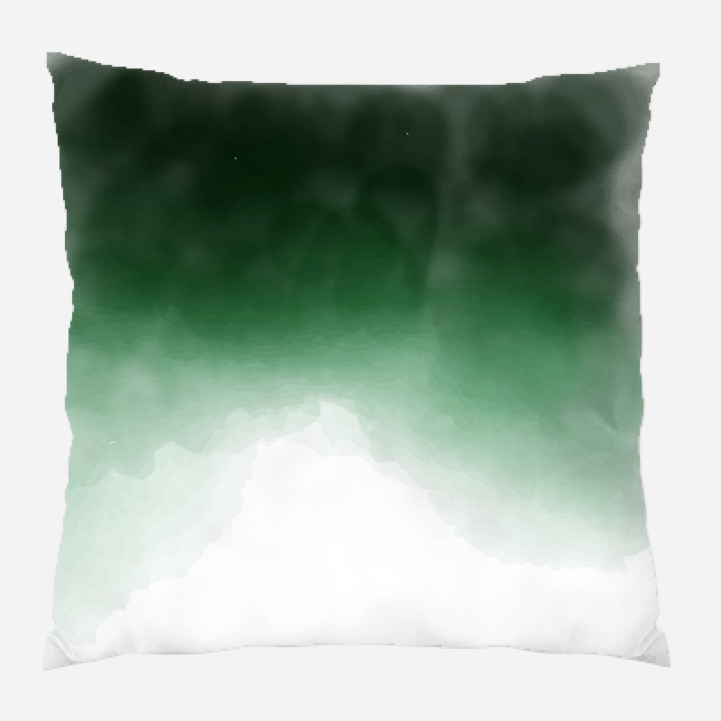 Coussin décoratif aquarelle Pontius, Microsuède, Intérieur
