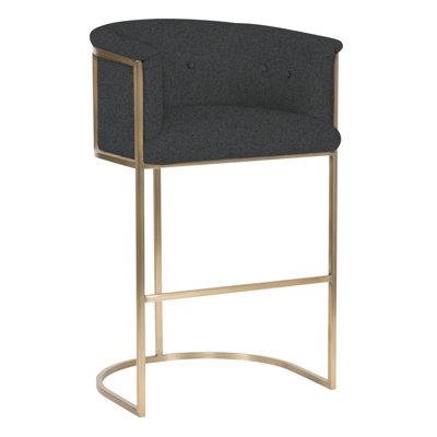 Skye Upholstered Stool with Metal Frame