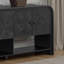 Console élégante en bois tissé - Solution de rangement polyvalente avec placage en bois massif-1701128822