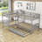 Twin-Over-Twin and Twin L-Shaped Wood Bunk Bed With Trundle-70507690