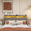 Cadre de lit avec DEL, 4 tiroirs de rangement portables sous le lit-1023904695-1023904689