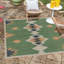 Tapis d'intérieur / extérieur vert Lauryn-1725564064