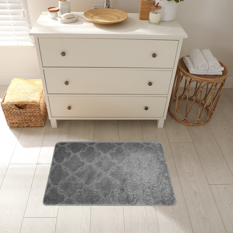 Tapis de cuisine, Rectangle 1 pi 5 po x 2 pi 8 po, gris