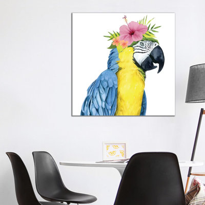 Tropical Halo II 1 Piece Wrapped Canvas Wall Art