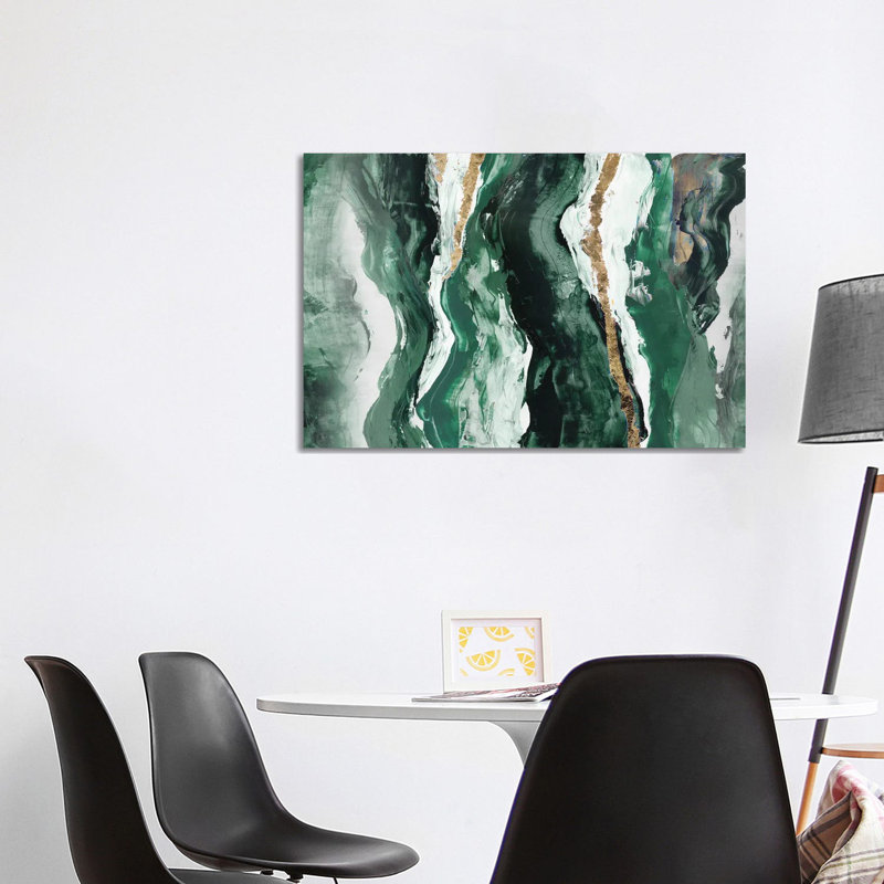 Effectus II, 26" H x 40" W, Teal