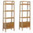 Fabian 2-Piece 3-Shelf Bookshelf With Drawer Distressed Light Brown