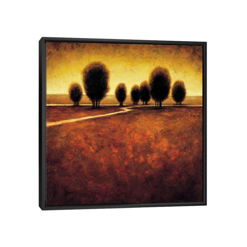 « illumination », reproduction d’art sur toile, H 18 po x l 18 po x P 1,5 po, Toile avec cadre noir, Pas de tapis