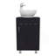 Meuble-lavabo de salle de bain avec lavabo, 1 porte, 4 pieds-321490470
