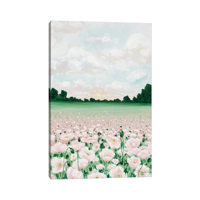 Pink Poppies by Hollihocks Art - Wrapped Canvas Painting