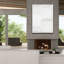  «White On White 3» par Cartissi, art mural sur toile, 40 po x 54 po