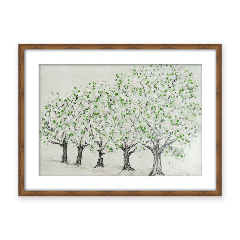 Nature Inspired "Springtime Serenity" Canvas Wall Art By , 30" H x 40" W, Framed Print, Brown