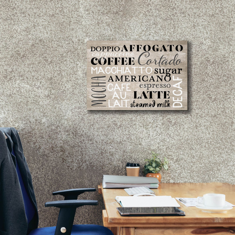 "Coffee Board" par Yass Naffas Designs, H 18 po x l 26 po x P 0,75 po