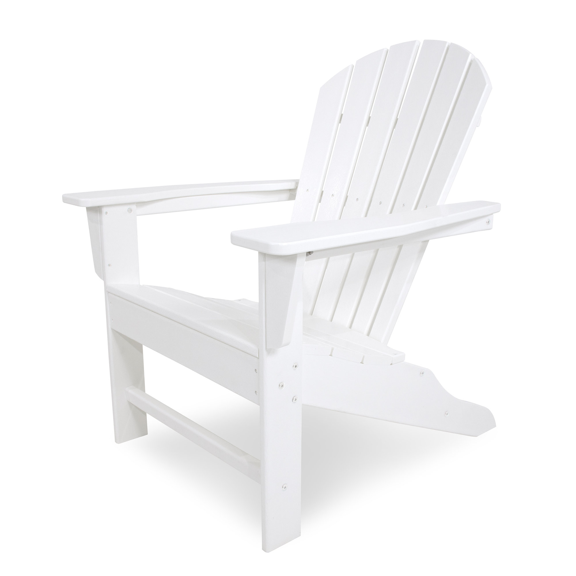 POLYWOOD South Beach Outdoor Adirondack Chair, White
