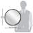 Abdallah Modern/Contemporary Round Metal Wall Mirror 24 Inches-440350902