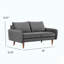 Causeuse en velours 2 places European Modern-988416214