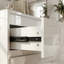 Commode blanche 9 tiroirs Elegant