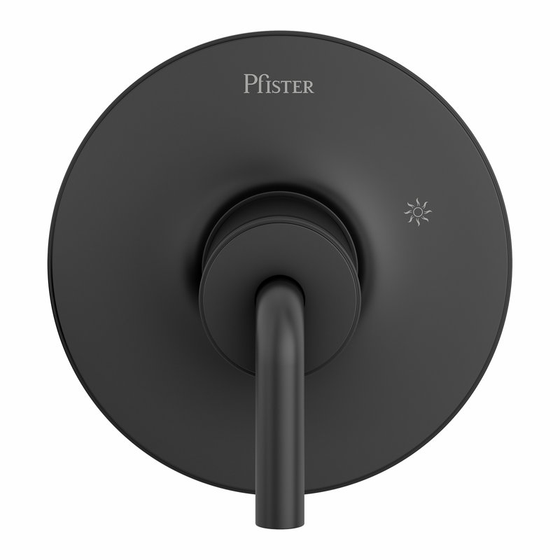 Tenet 1-Handle Tub And Shower Valve Only Trim, Matte Black