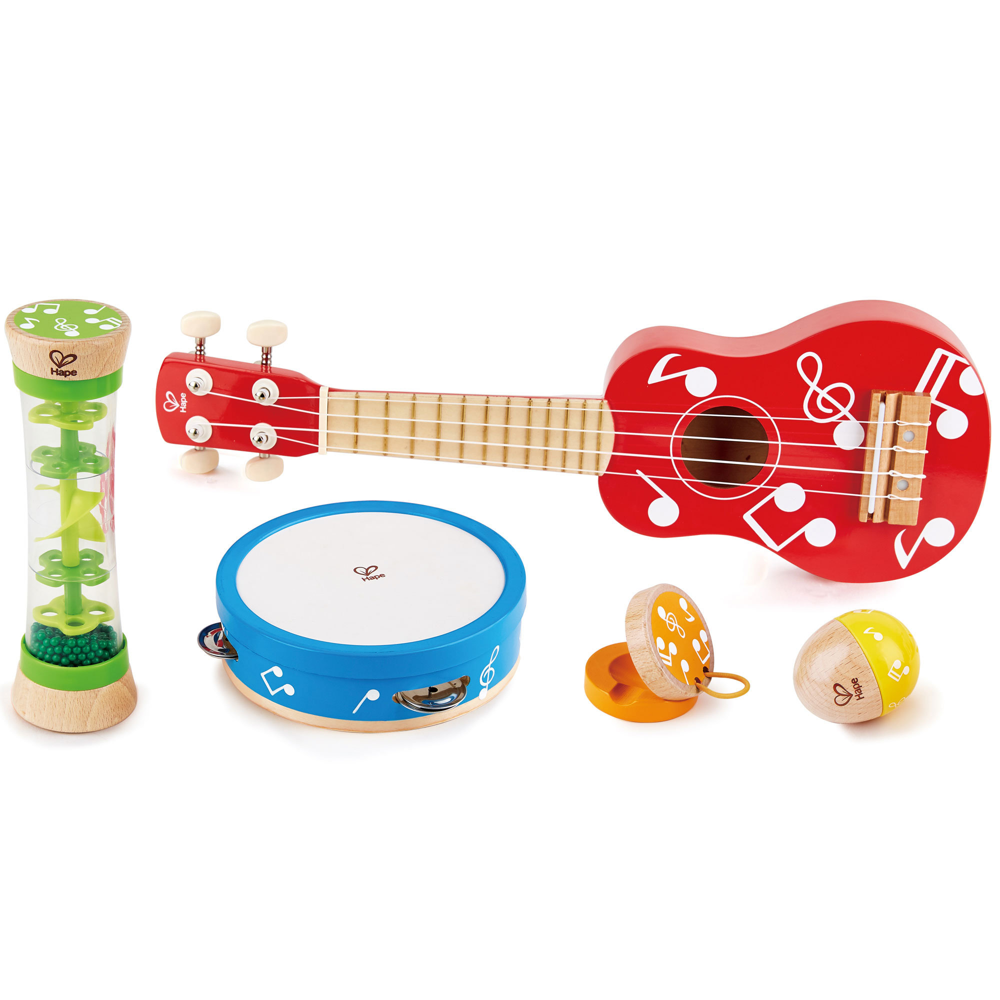  Hape Toy Guitar Wooden Ukulele Instrument for Kids - Green